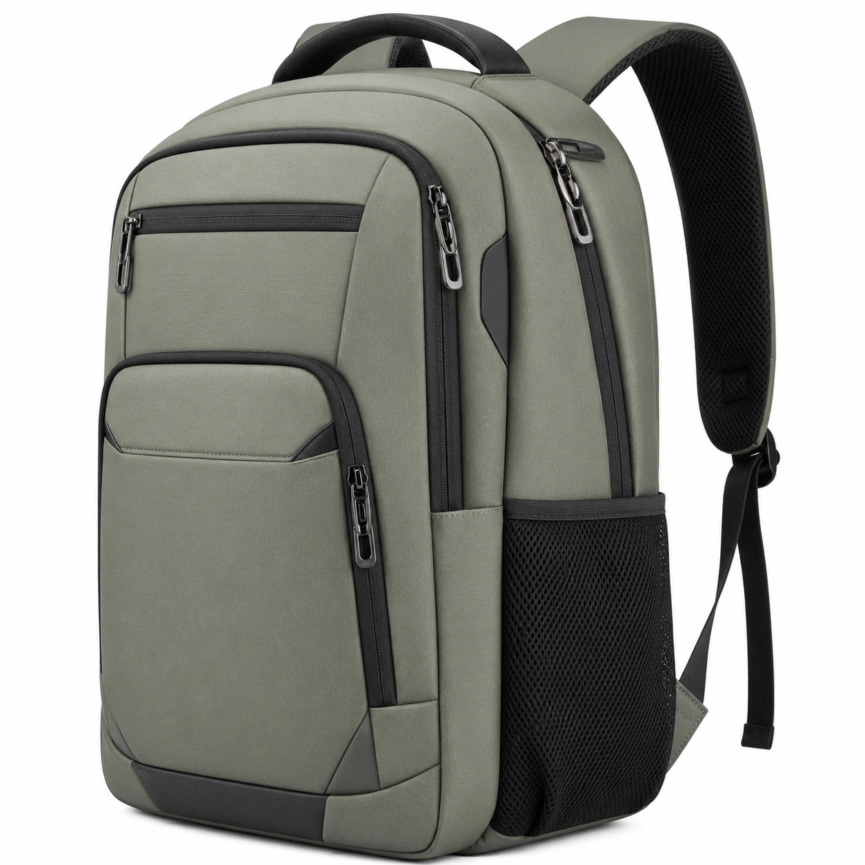 Sac à dos multifonction pour ordinateur portable 15,6 pouces gris