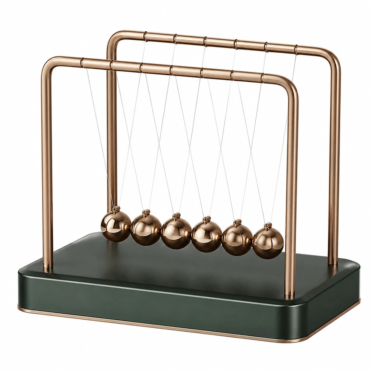 Pendule de Newton Moderne Or/Bronze pour Bureau