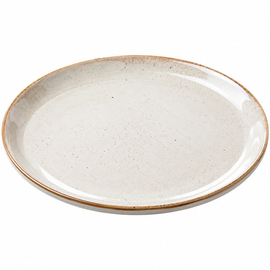 Assiette ronde crème 28 cm