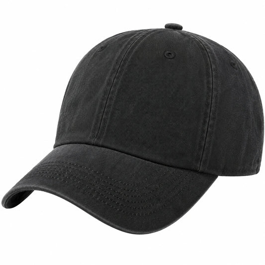 Casquette unisexe réglable noire
