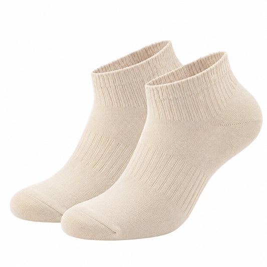 Chaussettes courtes beiges pour toutes saisons