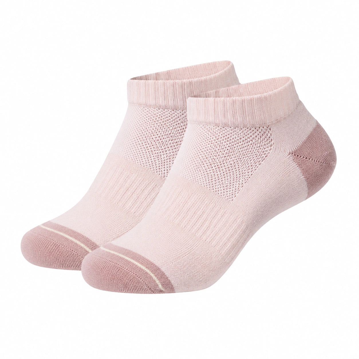 Chaussettes courtes respirantes rose pâle