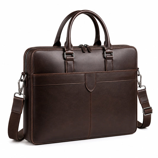 Sacoche pour Ordinateur Portable 15 Pouces - Marron