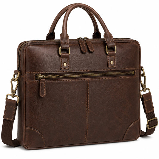 Sacoche élégante en marron pour ordinateur portable